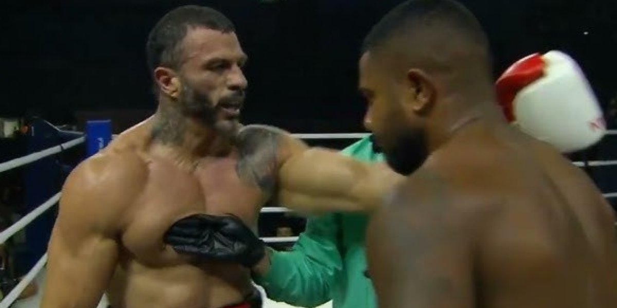 Kleber Bambam e Davi Brito no ringue