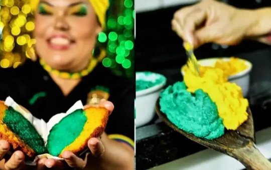 Clima de Copa do Mundo! Baiana lança acarajé com as cores da Seleção Brasileira