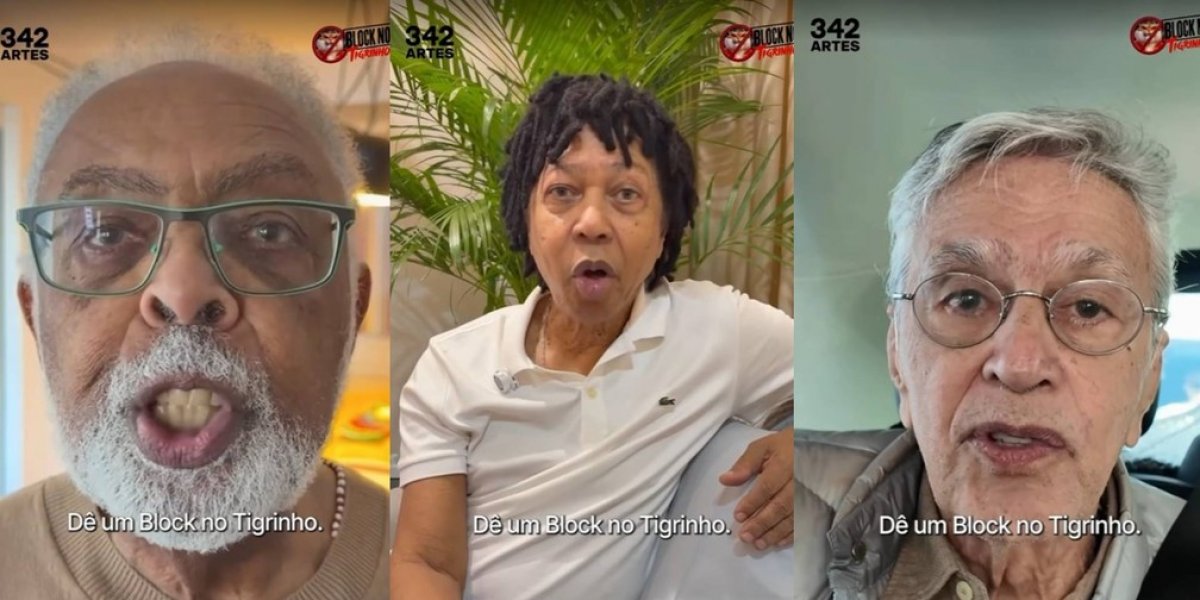 Gilberto Gil, Caetano e outros artistas participam de campanha contra o ‘Jogo do Tigrinho’