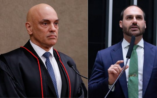 Moraes libera para julgamento ação contra Eduardo Bolsonaro por coação