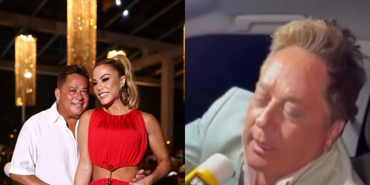 Leonardo com Poliana e fazendo teste do bafômetro