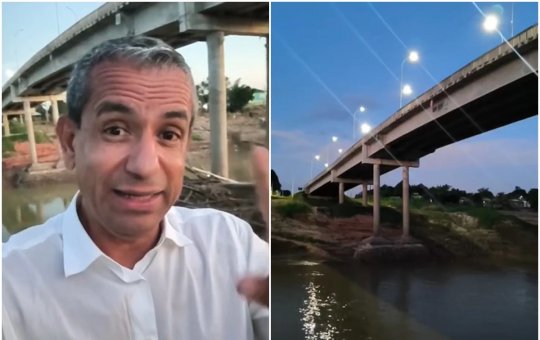 Juiz aposentado fazia live sobre condições precárias da ponte minutos antes dela desabar