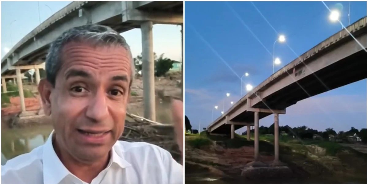 Juiz aposentado fazia live sobre condições precárias da ponte minutos antes dela desabar