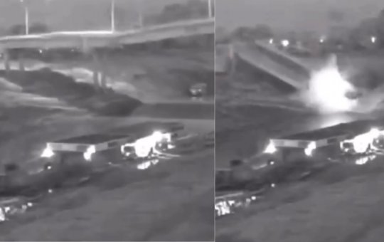 Câmera de segurança captura momento exato de queda da ponte no Acre