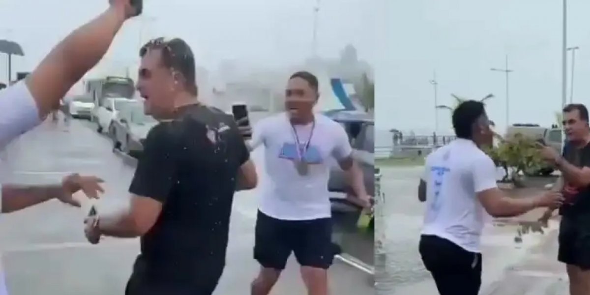 Presidente do Vitória é alvo de ofensas e agredido por torcedores do Bahia durante caminhada