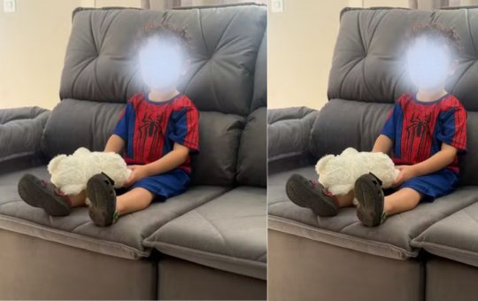 Menino de 2 anos compra sofá de quase R$ 2 mil pelo celular da mãe e família só descobre na entrega
