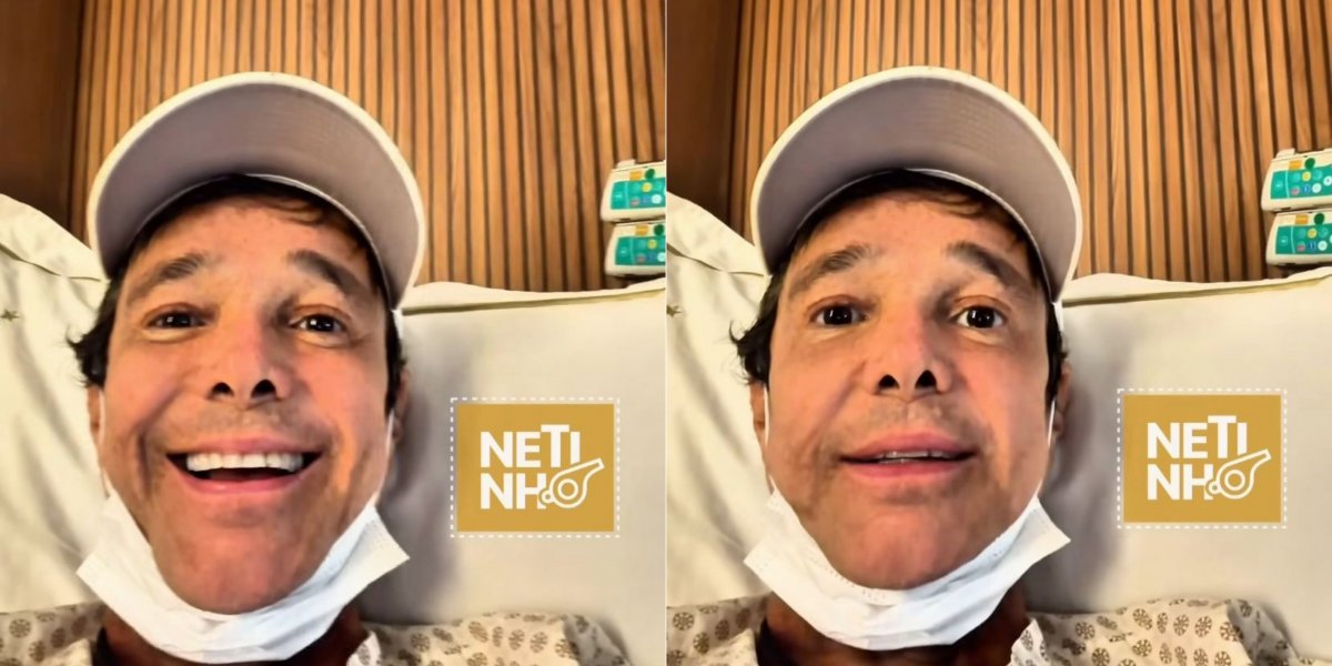 Em tratamento contra o câncer, Netinho é liberado para caminhar no hospital e mostra rotina