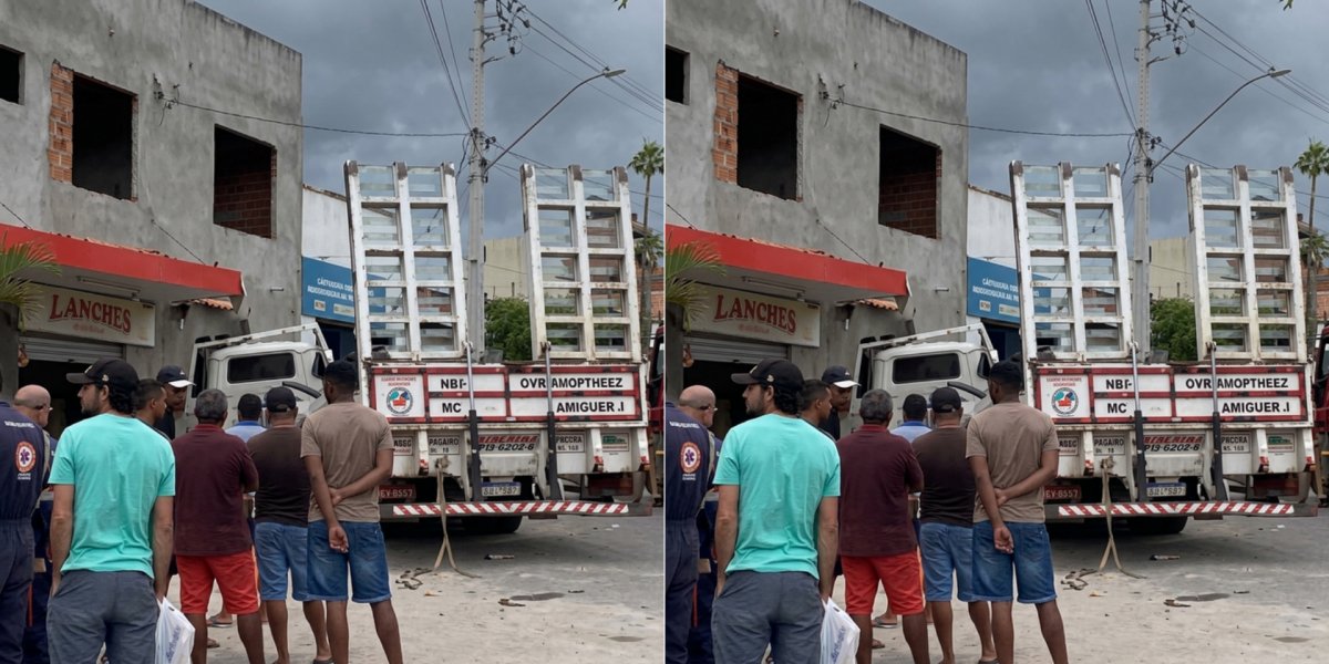 Caminhão desgovernado atinge prédio e deixa sete feridos no interior da Bahia