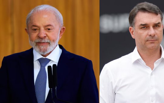 Flávio Bolsonaro chega à Bahia Farm Show com camisa e recado para Lula: "Lula taxa, a gente planta"