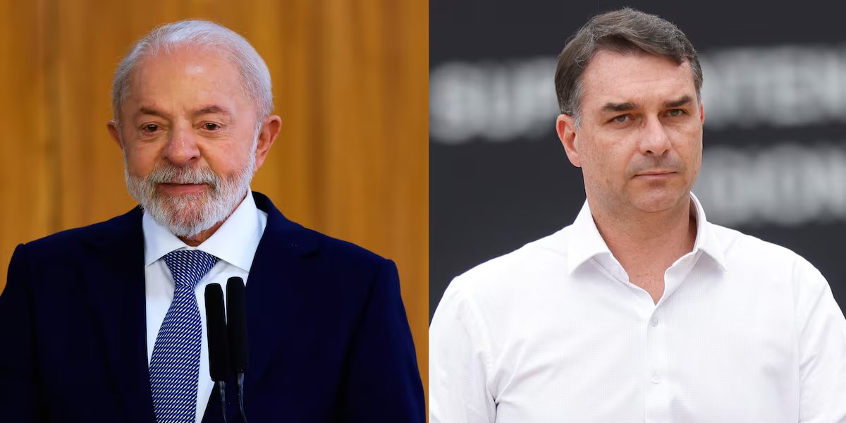 Flávio Bolsonaro chega à Bahia Farm Show com camisa e recado para Lula: "Lula taxa, a gente planta"