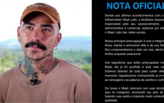 Assessoria afasta Mayk Leão das redes sociais após recentes acontecimentos; confira nota