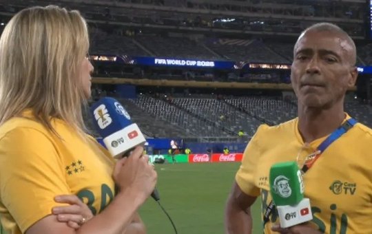 Romário protagoniza climão com Fernanda Gentil ao vivo após estreia do Brasil na Copa
