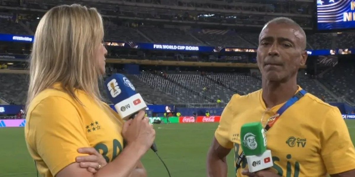 Romário protagoniza climão com Fernanda Gentil ao vivo após estreia do Brasil na Copa