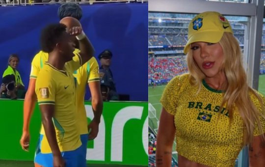 Reataram? Vini Jr. dedica gol a Virginia na estreia do Brasil e levanta rumores