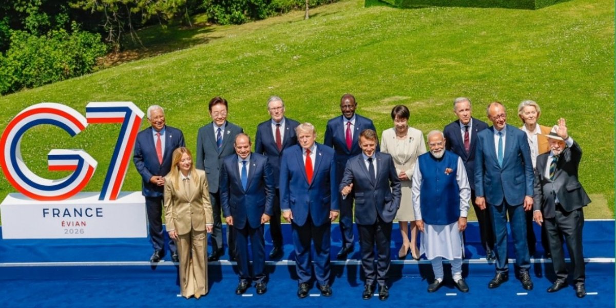 Lula e Trump participam de foto oficial do G7, mas não interagem após cerimônia