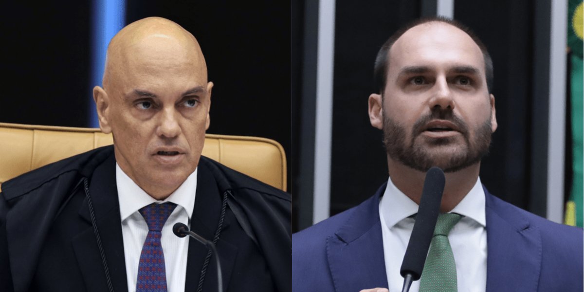 Moraes vota pela condenação de Eduardo Bolsonaro por coação