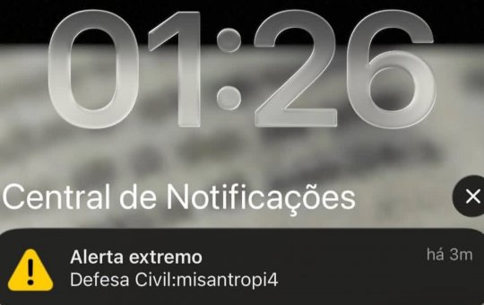 Moradores de Salvador se assustam após Defesa Civil emitir 'alerta extremo' escrito 'Misantropia'