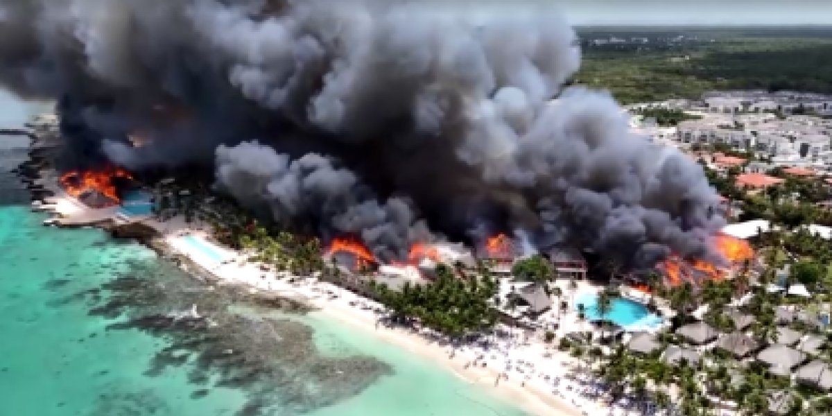 Resort na República Dominicana é atingido por incêndio em um dos principais destinos do Caribe
