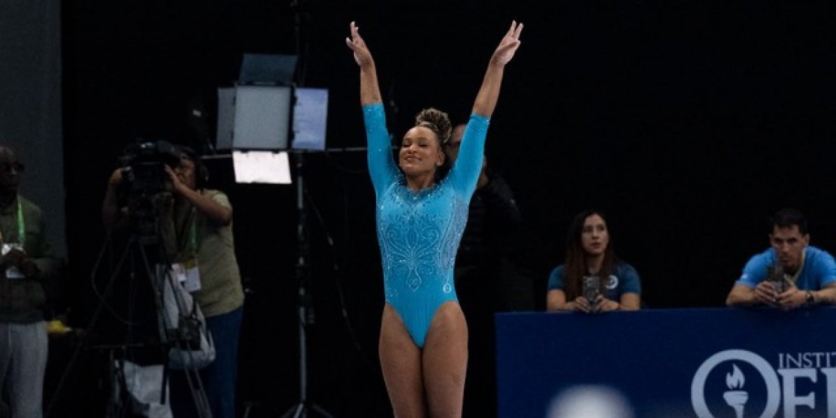 Rebeca Andrade volta ao topo do pódio no Pan do Rio após quase dois anos