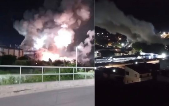 Incêndio em casa de fogos provoca explosões e assusta moradores em Simões Filho