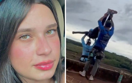 Novas imagens mostram momentos antes da morte de jovem em salto de rope jump em São Paulo