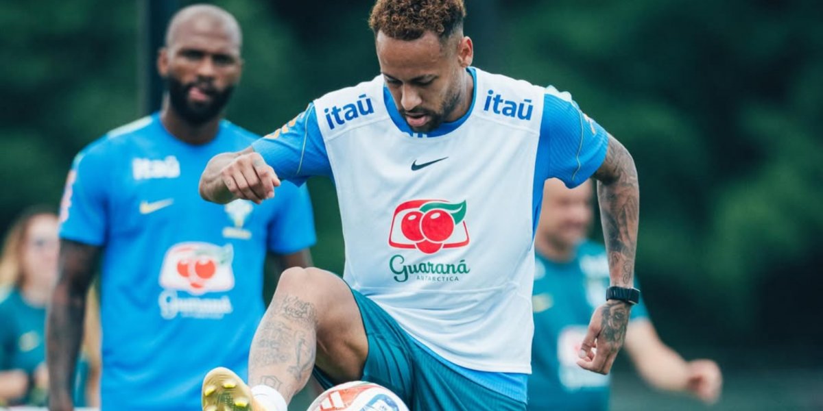 Com Neymar, Seleção Brasileira faz penúltimo treino para duelo contra a Escócia 