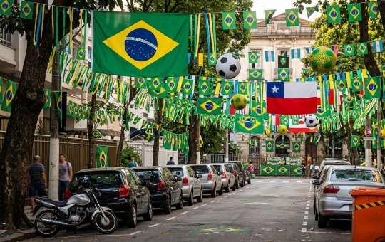 Copa do Mundo e São João dividem espaço e cores nas ruas do Nordeste