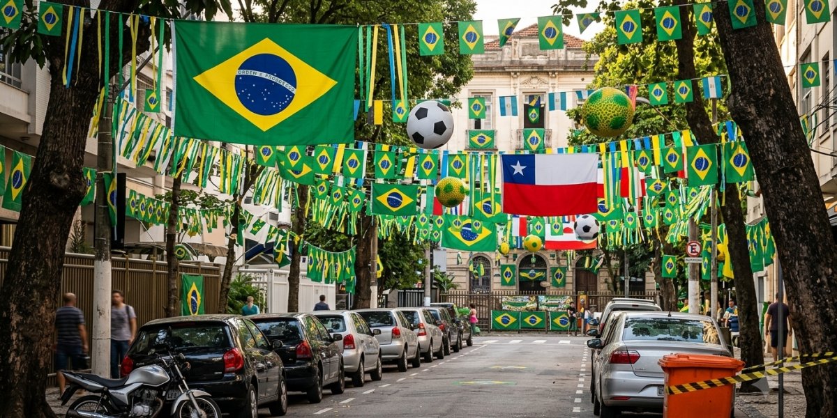 Copa do Mundo e São João dividem espaço e cores nas ruas do Nordeste