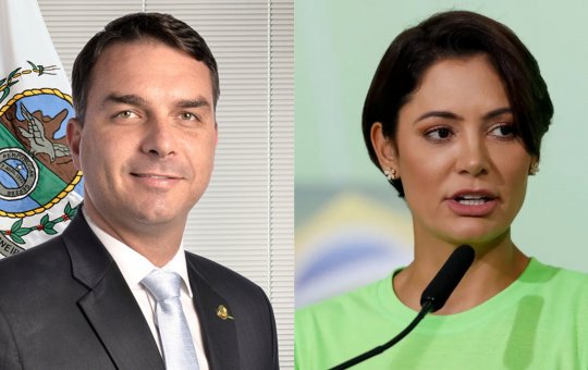 Flávio Bolsonaro se desculpa com Michelle e diz que tentou retornar mensagem, mas foi ignorado
