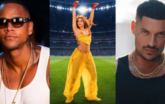 Shakira anuncia nova versão de música da Copa do Mundo com Léo Santana e Filipe Ret