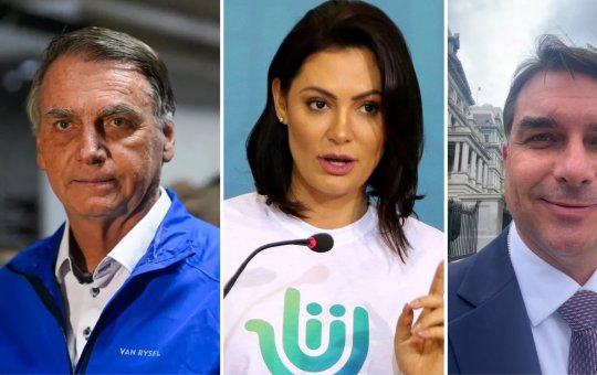 Aliados atribuem a Bolsonaro crise entre Michelle e Flávio Bolsonaro, diz coluna