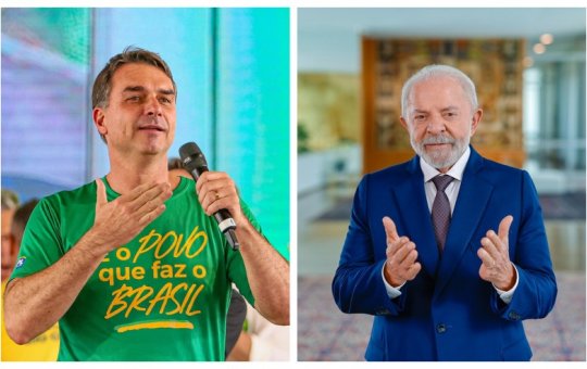 Pesquisa mostra empate técnico entre Lula e Flávio Bolsonaro no 2º turno