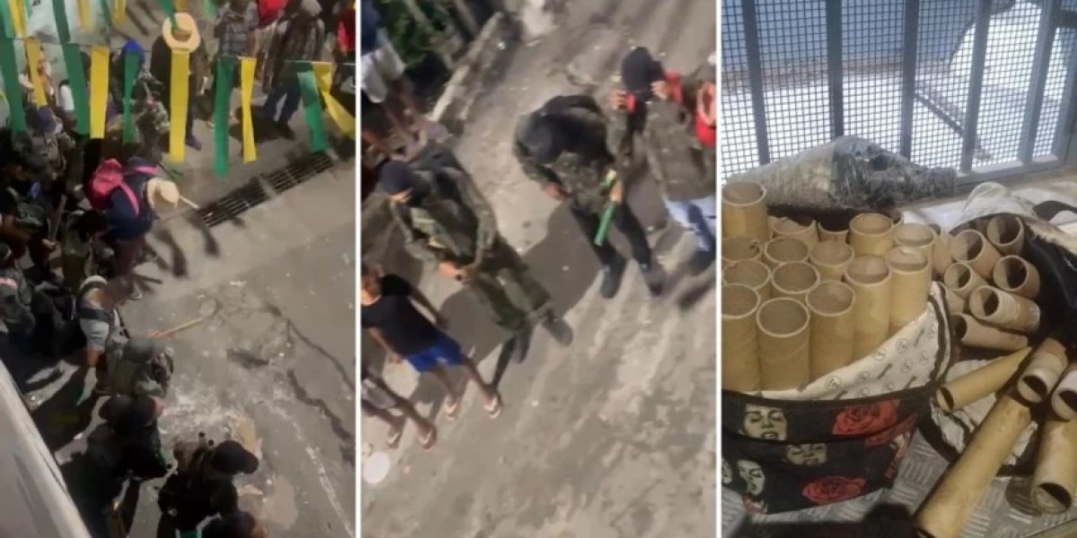 Guerra de fogos assusta moradores em Itapuã; PM apreende rojões e bomba caseira