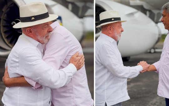 Lula chega à Bahia para entrega do Teatro Castro Alves e visita às obras da ponte Salvador-Itaparica