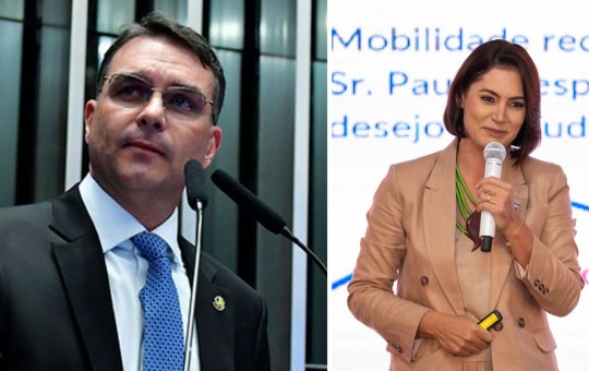 Flávio Bolsonaro responde indireta de Michelle Bolsonaro: "Completamente desinformada"