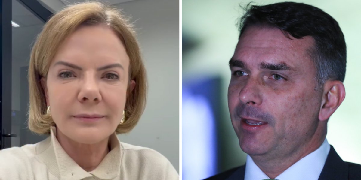 Gleisi Hoffmann critica fala de Flávio Bolsonaro sobre eleitorado feminino