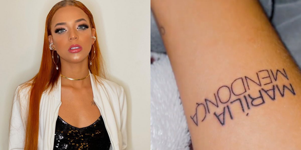 Cantora Anna Catarina faz tatuagem em homenagem à Marília Mendonça e é criticada