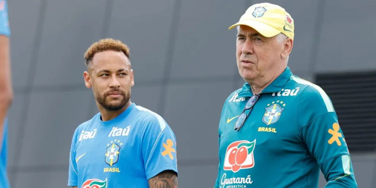 Ancelotti revela que Neymar está pronto para jogar 90 minutos