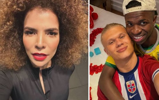 A cantora Vanessa da Mata repudiou memes feitos com os jogadores Vini Jr. e Erling Haaland; "Perversos"