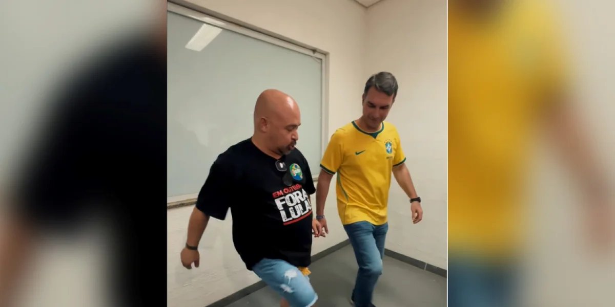 Flávio Bolsonaro aprende passos de funk e brinca: "Quem tem mais molho?"