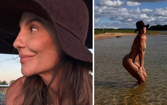 Ivete Sangalo encanta fãs ao posar de biquíni durante férias no Vale do São Francisco
