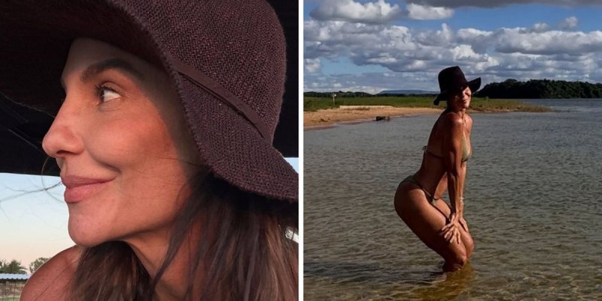 Ivete Sangalo encanta fãs ao posar de biquíni durante férias no Vale do São Francisco