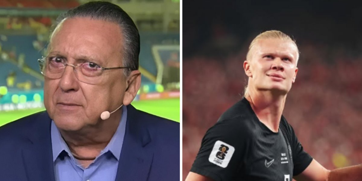 Galvão Bueno critica excesso de memes sobre Haaland antes de Brasil x Noruega: “Estou enjoado”