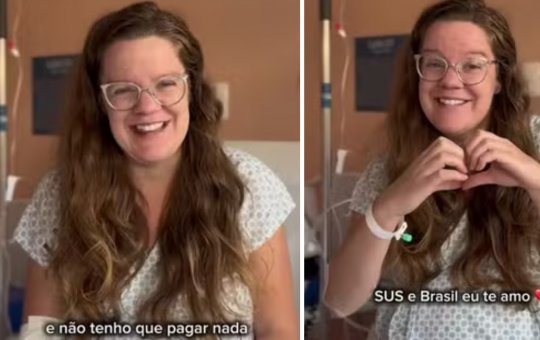Influenciadora americana grávida elogia atendimento no SUS após internação: "É completamente gratuito"