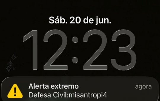 Advogado processa União e pede R$ 50 mil após falso alerta da Defesa Civil no celular