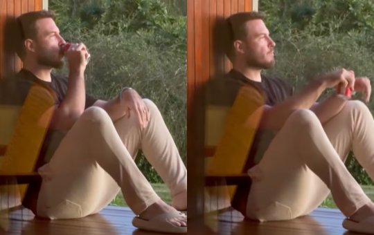 Thiago Nigro surge bebendo refrigerante após Maíra Cardi proibir bebida em casa