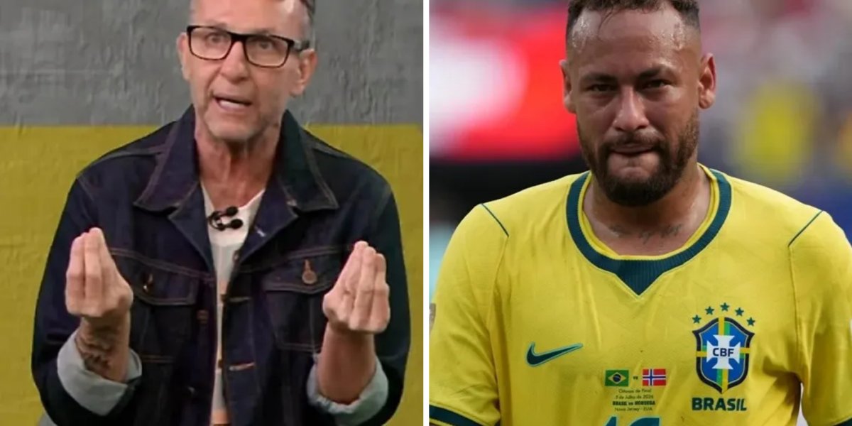 Craque Neto critica Neymar após passeio na Disney: “Esqueceram de levar o carrinho para a Copa”