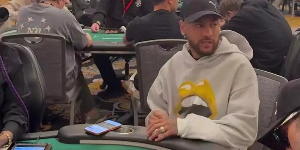 Após eliminação do Brasil na Copa, Neymar participa de torneio de poker em Las Vegas
