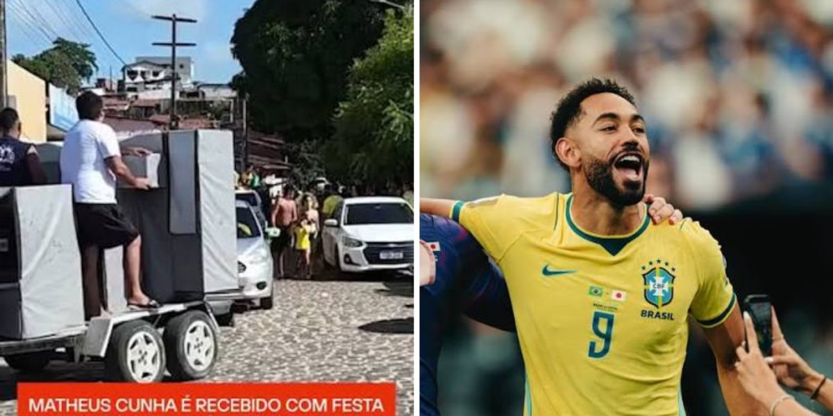 Matheus Cunha recebe festa e homenagens ao retornar para casa após a Copa do Mundo