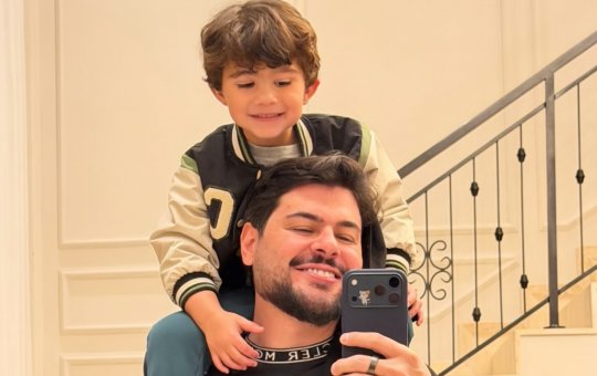 Filho do cantor Cristiano, Miguel, recebe alta após picada de escorpião